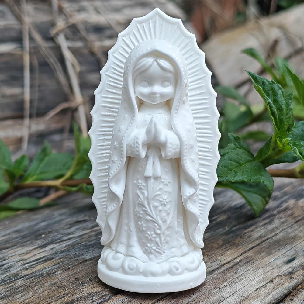 TEMU Figurine de Marie de 3,1 pouces, matériau PLA, style zen. Convient pour les décorations de fêtes, les salons, les ornements de bureau, les