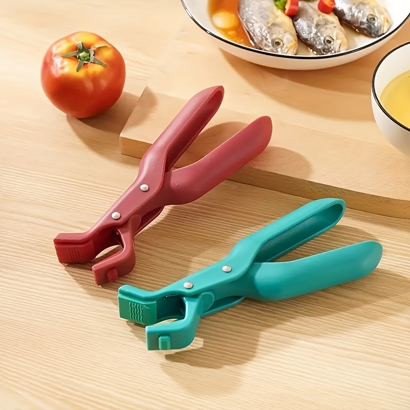 

1pc Multifunctional Non-slip Pot Holder, Kitchen Silicone Grip Claw, Plastic Material, Safe And For Hot Dishes And Pots