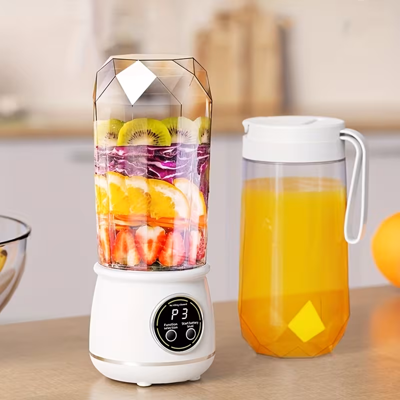portable usb handheld blender juicer 530ml 18oz mini mixer with ice crusher for smoothies margaritas lightweight plastic drink maker for office parties usb charging Product details 1