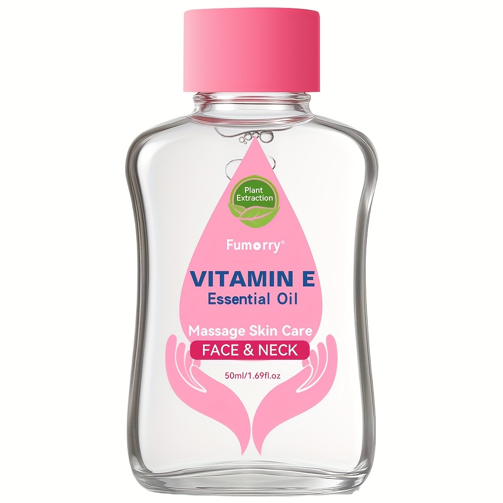 Image of Fumorry Vitamin E Oil Suitable For Face, Body & Neck - Extract Formula, Fragrance-free Moisturizing Skincare Oil For Skin, Hydration & Firming, Multi-use For Massage, Suitable For Skin Types &