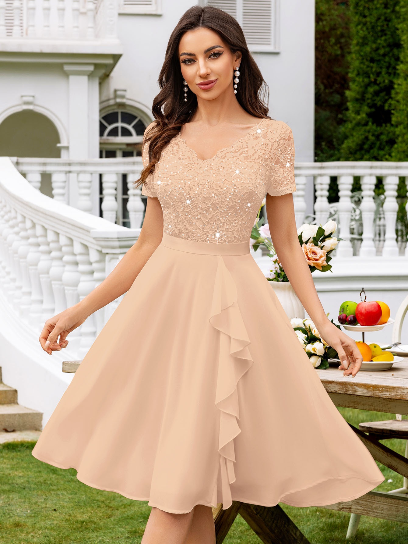 lace tops for wedding dresses Illusion Long Sleeves Lace Top A-line Satin Wedding Dresses, Bridal Go –  Berryera
