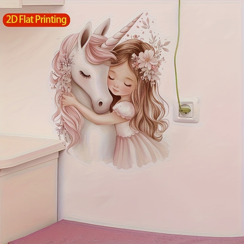 Unicorn Wall Sticker, Modern Self-Adhesive Room Decor