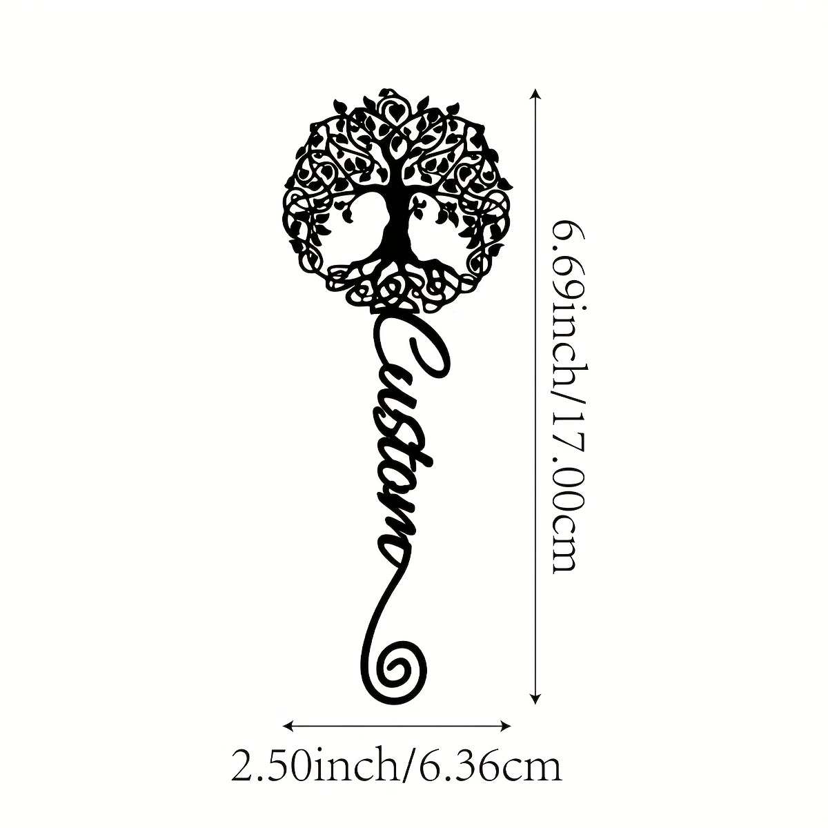 TEMU [Personalizzato] 1pz Personalizzato Albero della Vita in Metallo con Personalizzabile - Regalo Unico per l'Apprezzamento del Maestro, per la