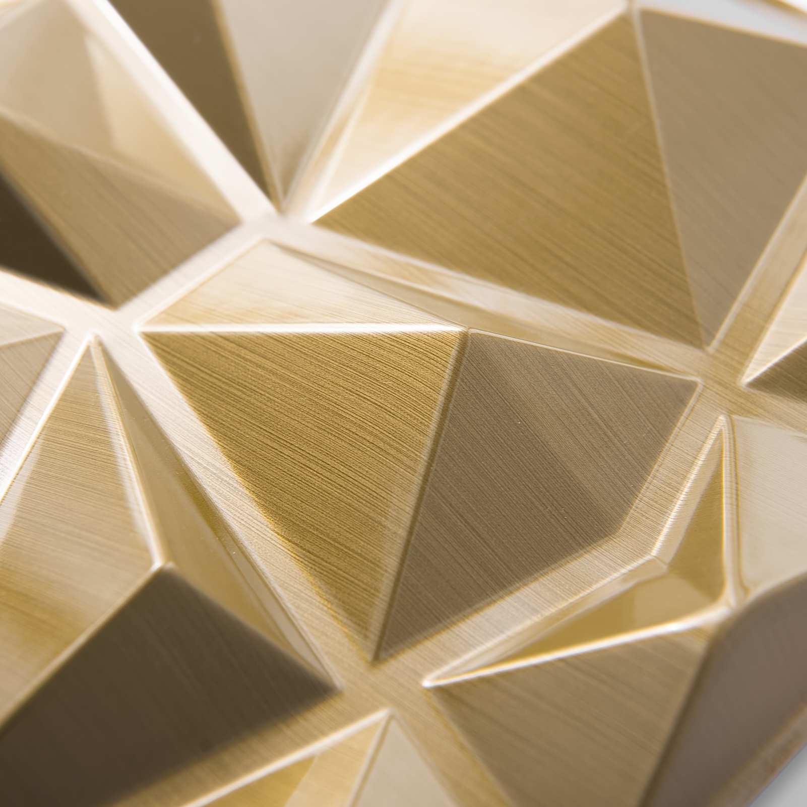 3d Diamond Design Paneling For Interior Decor, Living Room, Tv Wall Background, Bedroom, Gaming Setup, 11.8" X 11.8", Silvery, Golden, Black Marble, 33 Pack