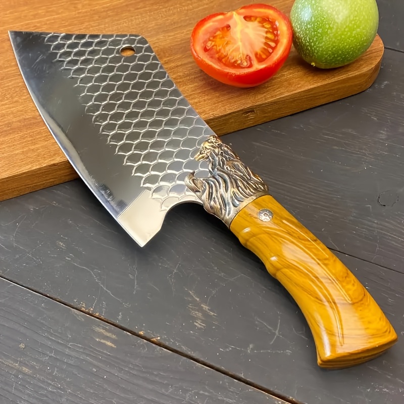 TEMU A Remarkable Stainless Steel Kitchen Knife, Chef's Knife, Boning Knife, Professional Slicing Knife. Ergonomic . This Knife Your Easier And More . A