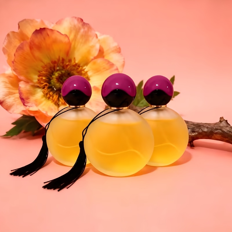 TEMU 3pcs "" Women's Perfume Set, A Floral Oriental Fragrance With Notes Of -, Jasmine, Rose, Amber, And Sandalwood. Suitable For Use On Hair And