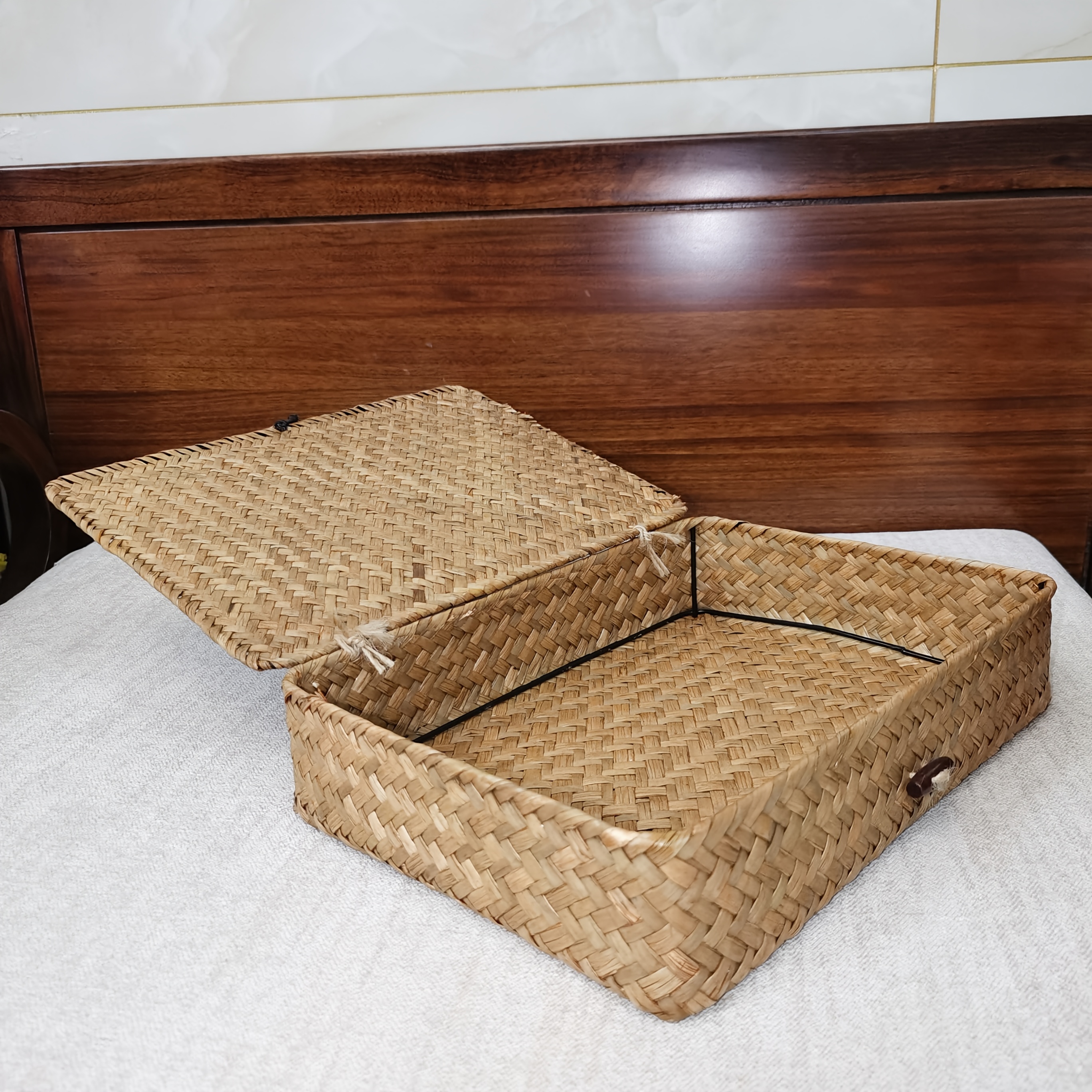 

Wicker Basket Baskets For Organizing Storage Handmade Basket Wicker Storage Baskets For Shelves Water Storage Baskets Wicker Storage Basket For Bedroom Living Room 1pc & 2pcs, Shelf Baskets