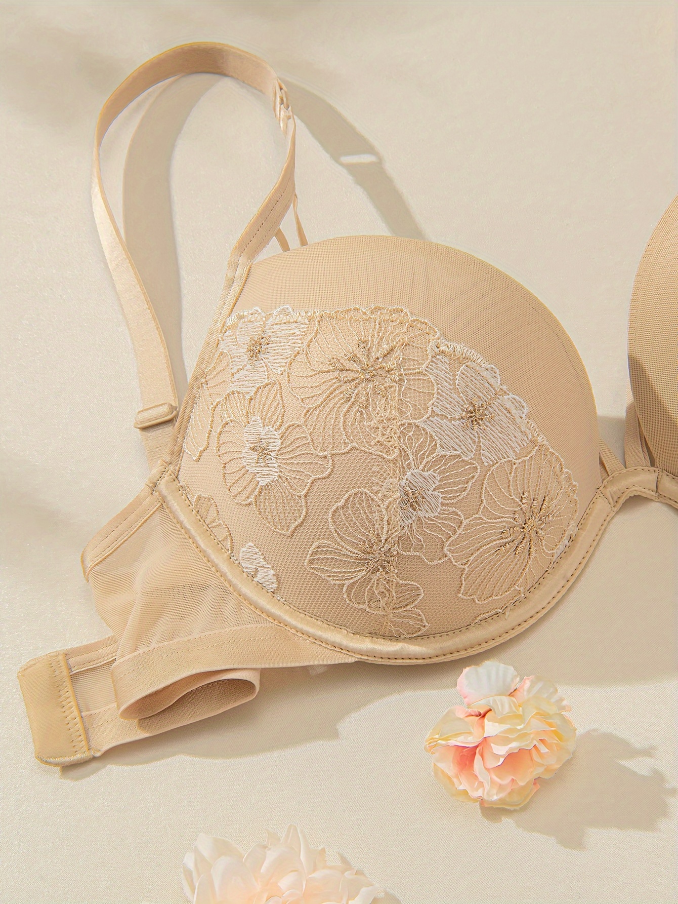 Lace Push Up Bra Floral Embroidery, WingsLove