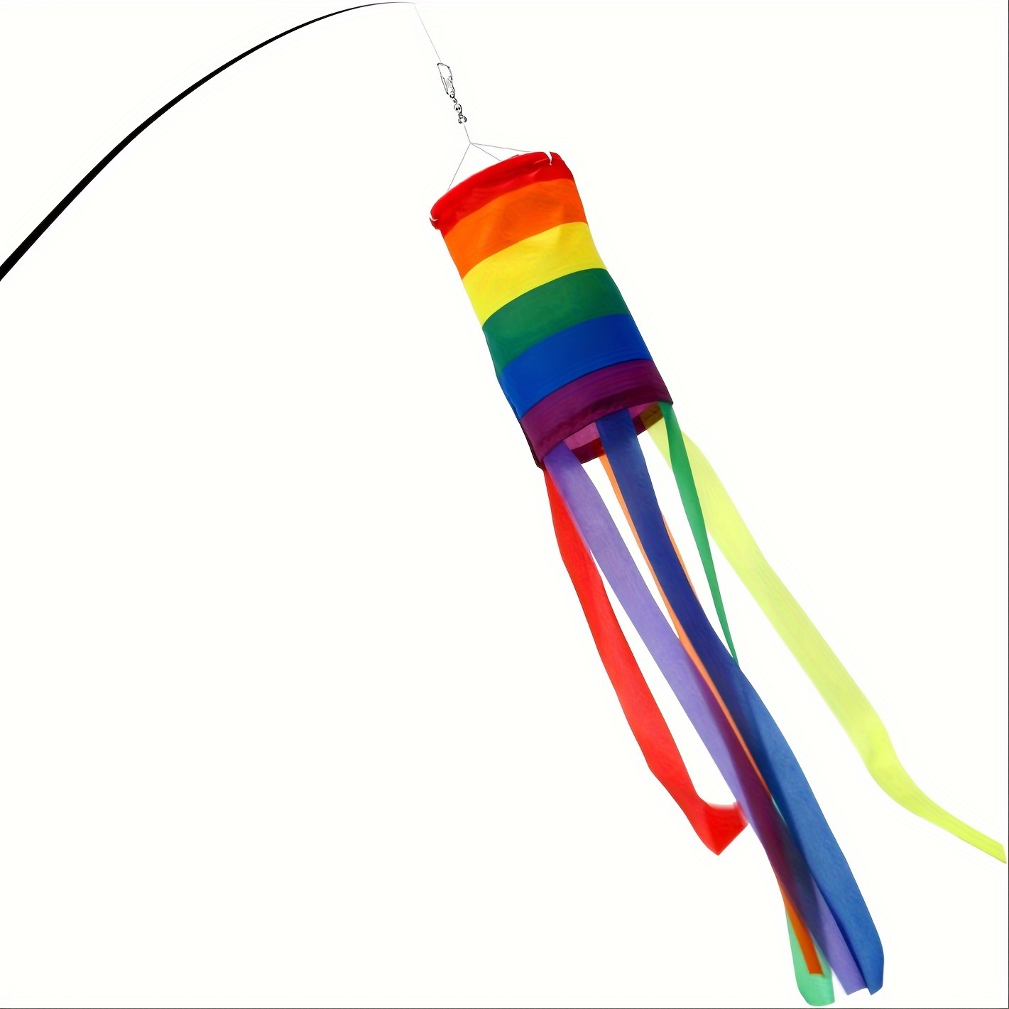 1pc Colorful Windsocks, Polyester Outdoor Party Flags, Colorful Wind Sock, Hanging Flags For Home