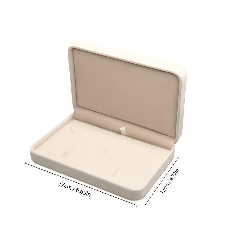 Custom Velvet Jewelry Box with Mirrored Acrylic Decoration