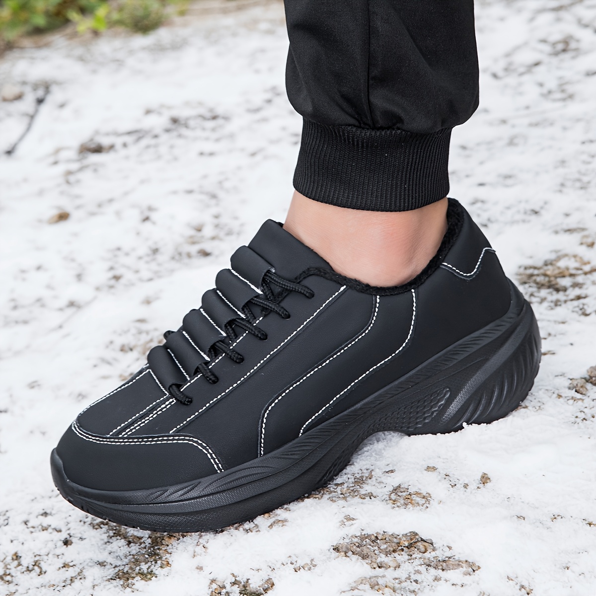 Men's Thickened Wide Toe Casual Shoes for Winter