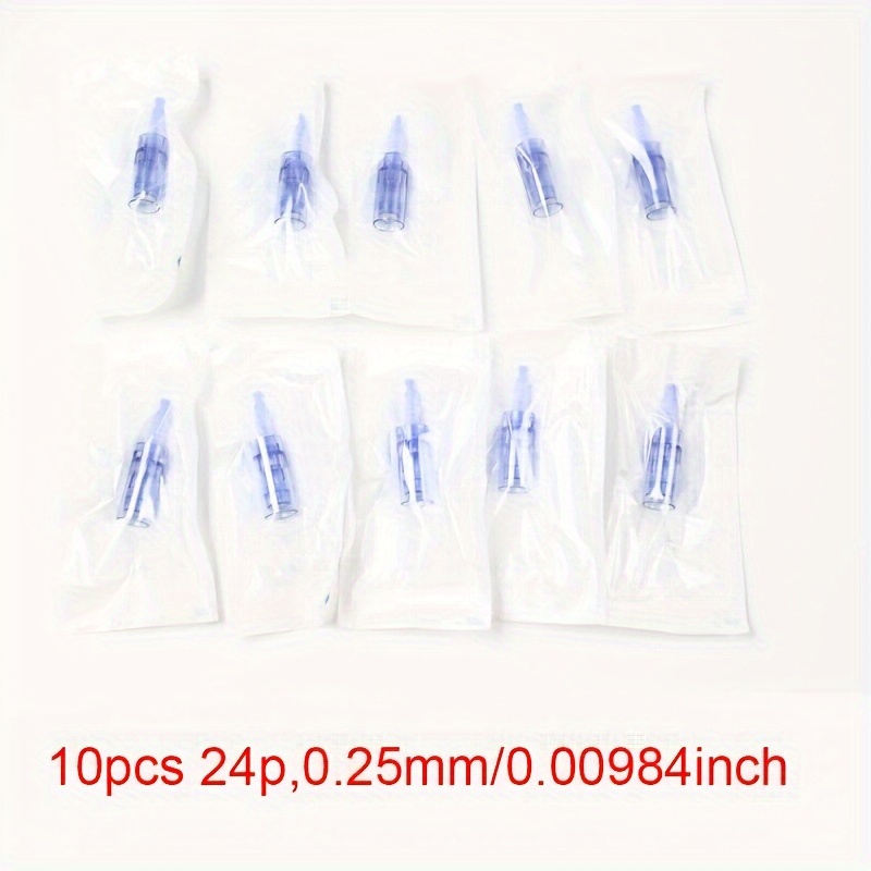 Image of 10pcs Compatible For Ultima A6 Pen Derma Pen A1/a6 Microneedling Cartridge - 36-pin Replacement Tips With Bayonet Connector, 0.25mm Suitable For Skin, Boosting, For &