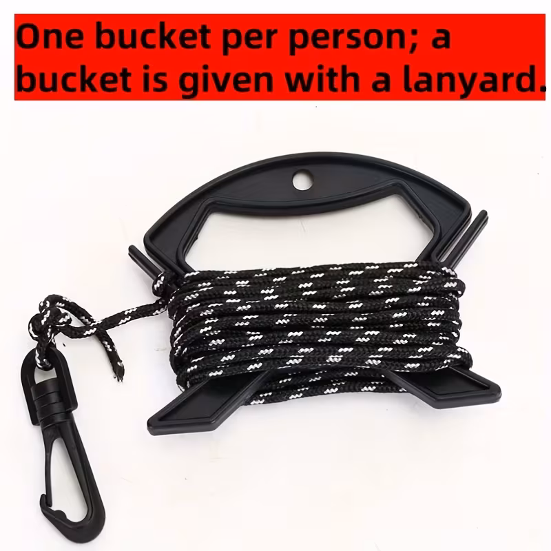 one piece of a collapsible bucket with a 3 a portable plastic container suitable for activities like camping and fishing ideal for live bait and folded for use bathroom or patio Product details 3