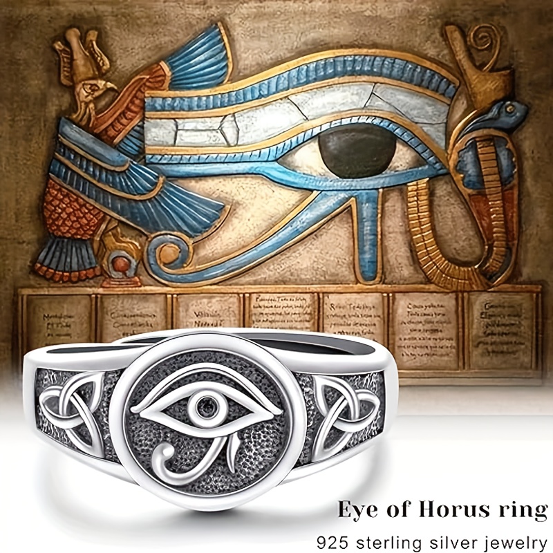Vintage Evil Eye Adjustable Ring 925 Sterling Silver Zirconia