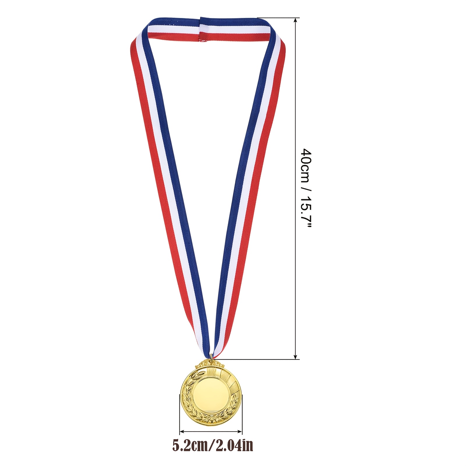 1pc Blank Award Medals, Award Medals With Neck Ribbon, Make Your Medals Kit, Winner Medals Prize For Competitions
