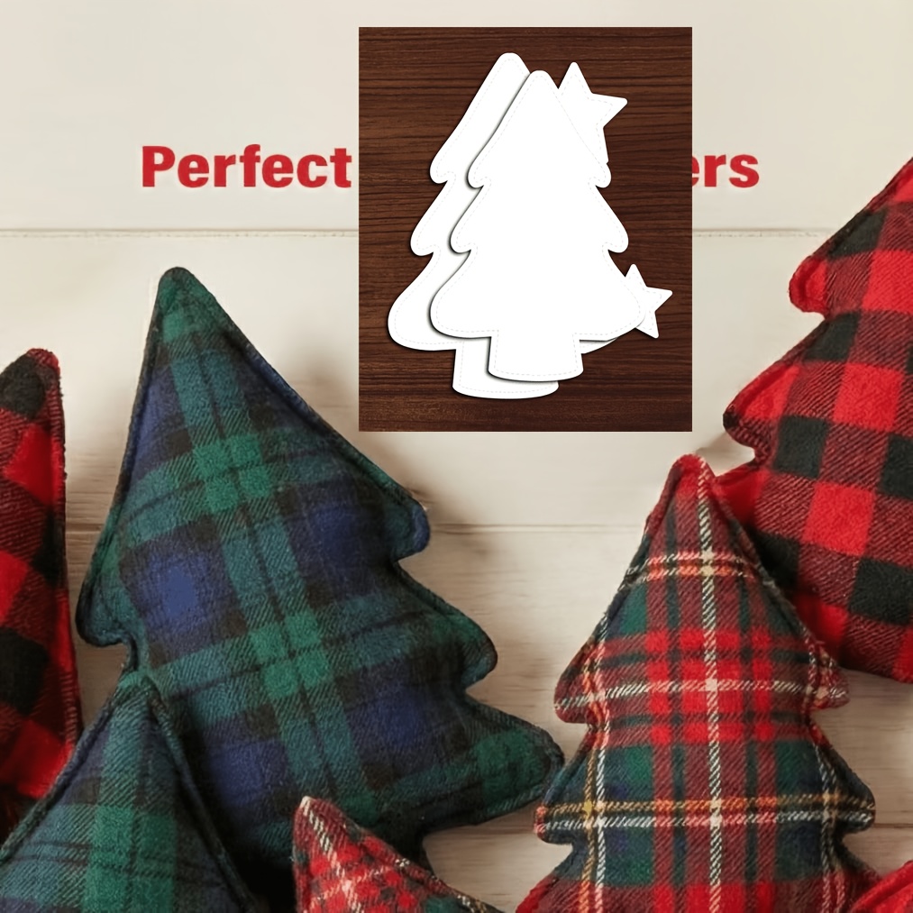 TEMU 1 Set stampi per albero di Natale fai-da-te, stampi artistici per decorazioni, stampi riutilizzabili per disegno, utilizzabili per artigianato a