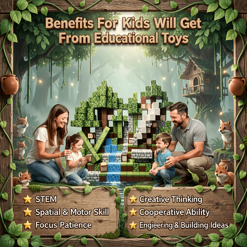 Magnetic Building Tiles, 500pcs Interactive Assembly Toy Set