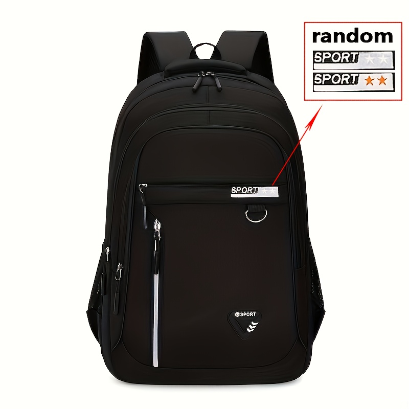 TEMU New 2025 Large Capacity Backpack, Casual And Stylish Travel School Bag, Business Laptop Bag, Pattern Random