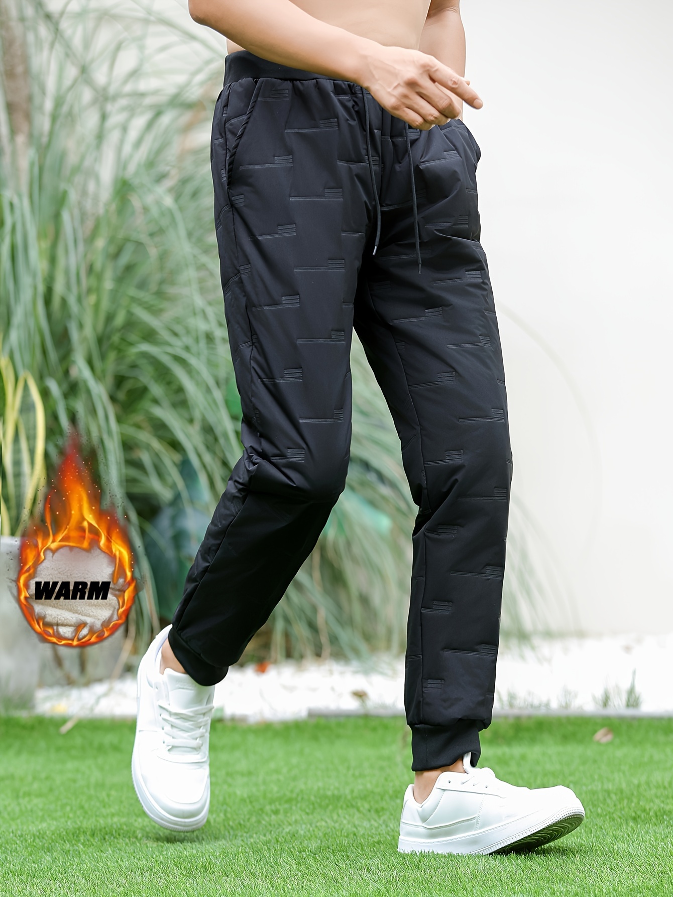 mens thermal winter workout pants thick thickened gym Temu South