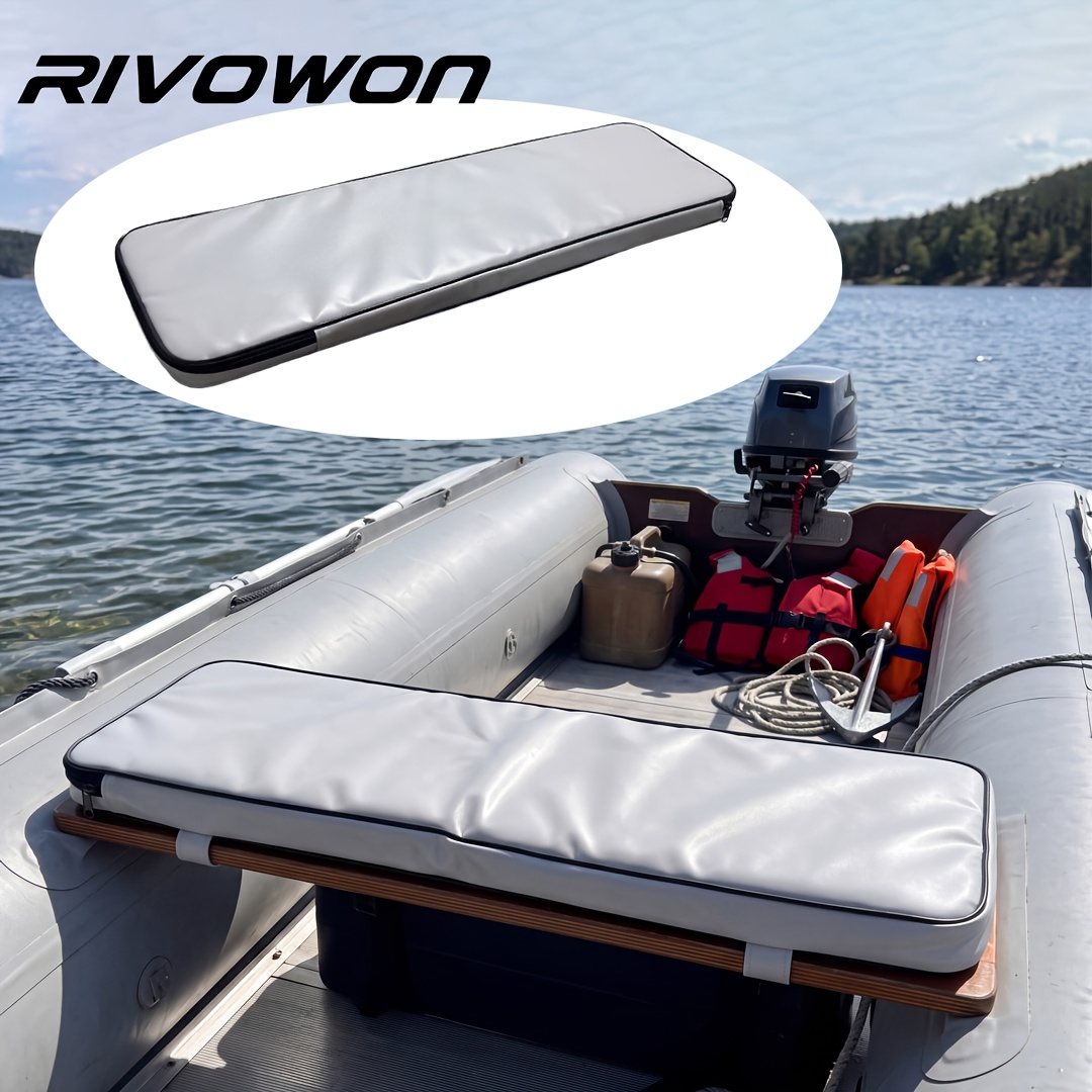 Heavy-Duty Marine Seat Cushion with Adjustable Straps