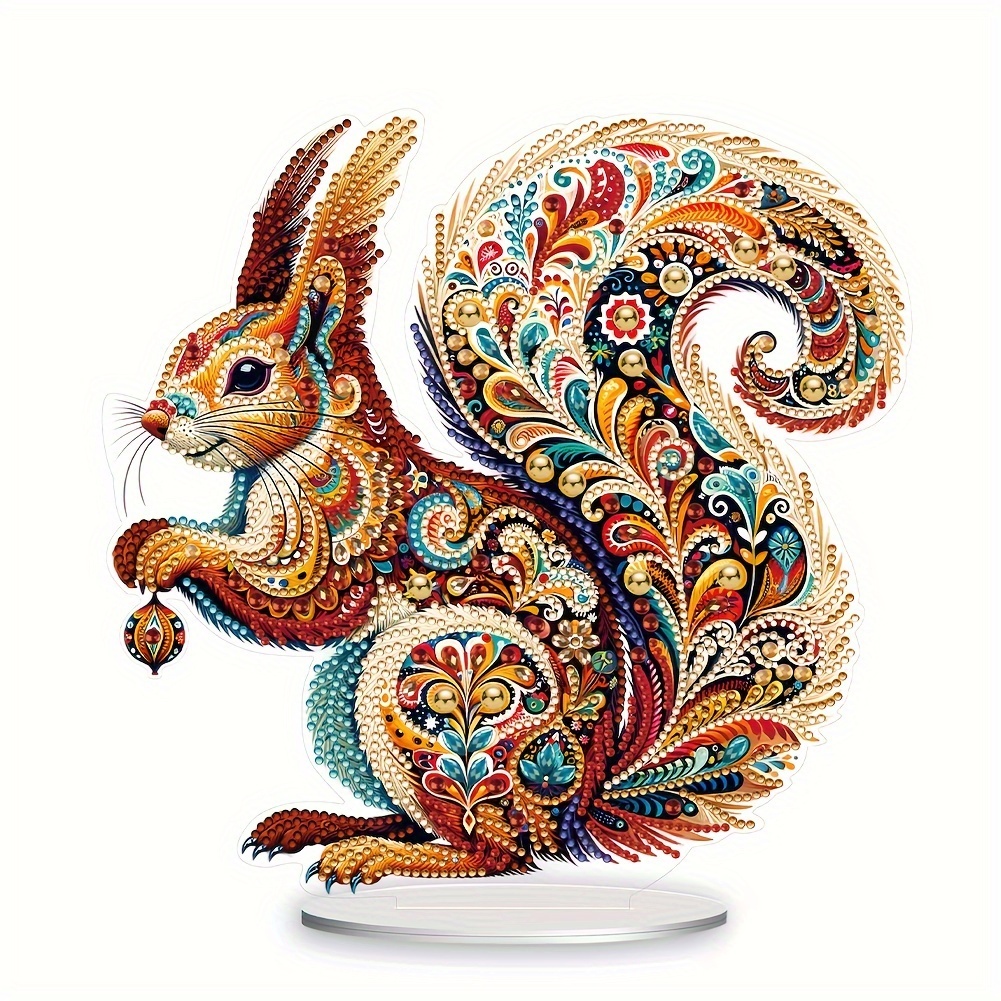 

Diamond Painting Desktop Decoration For Office Desktop Decor (gorgeous Squirrel)