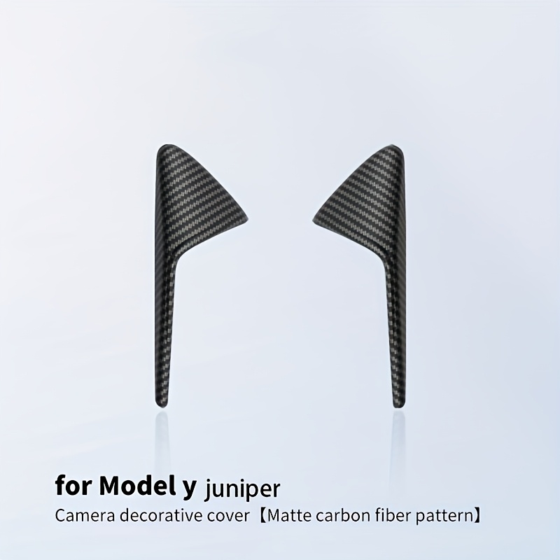 TEMU 2pcs, Suitable For 25-26 For Refresh Models Model 3, -model 3 Highland Matte Texture Mudguard Camera Protector, Side Label Additions And