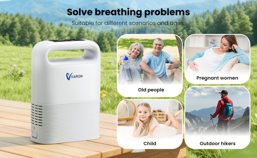 portable oxygen generator oxygen concentrator w accessories 1 5 settings for home and travel use Product details 0
