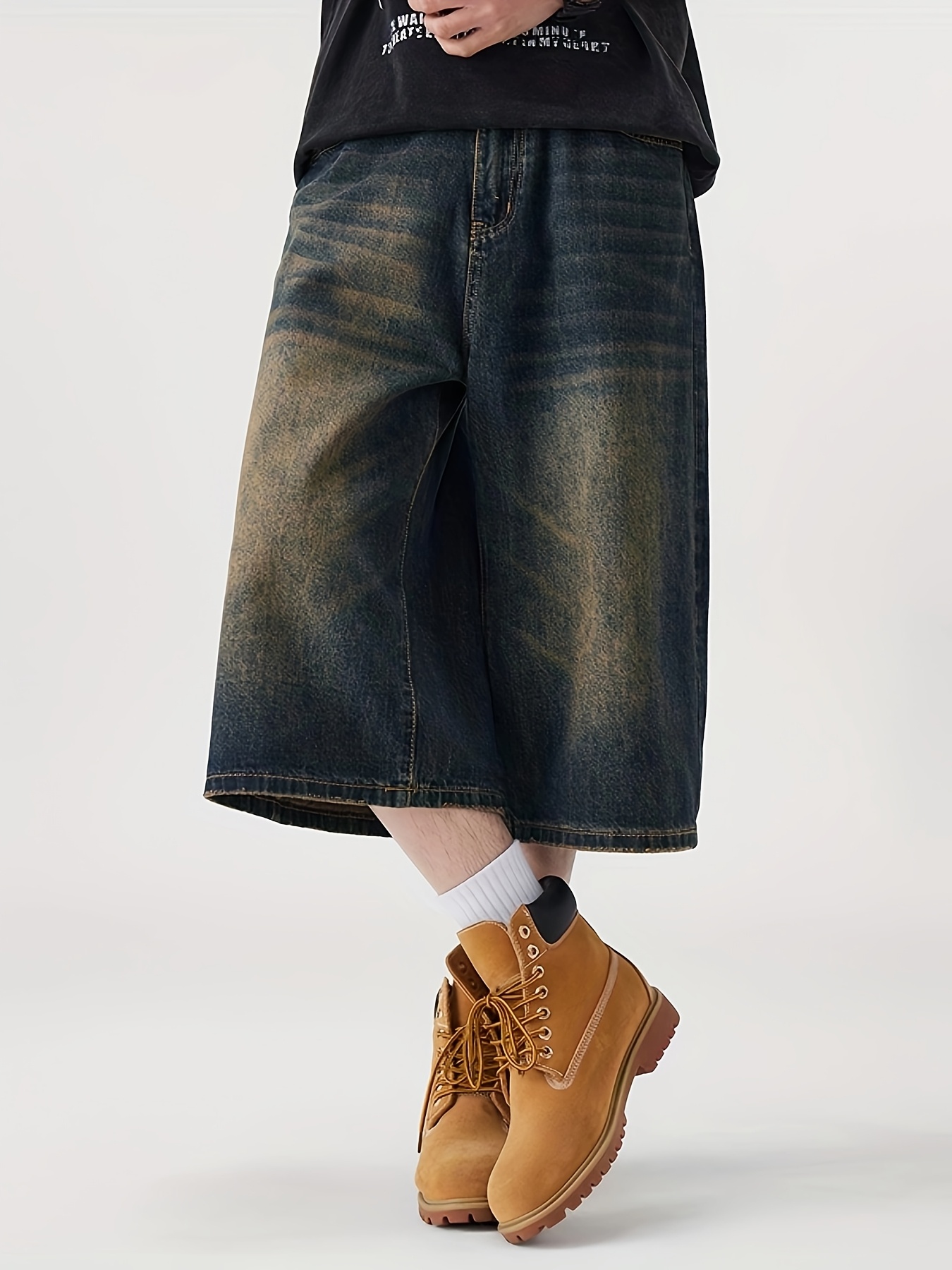 ちゃみ517新品mujiya夢地哉サラサラ落ち感♫短めサルエルパンツ 701 mens non stretch denim 7 minute shorts men's clothing - Temu