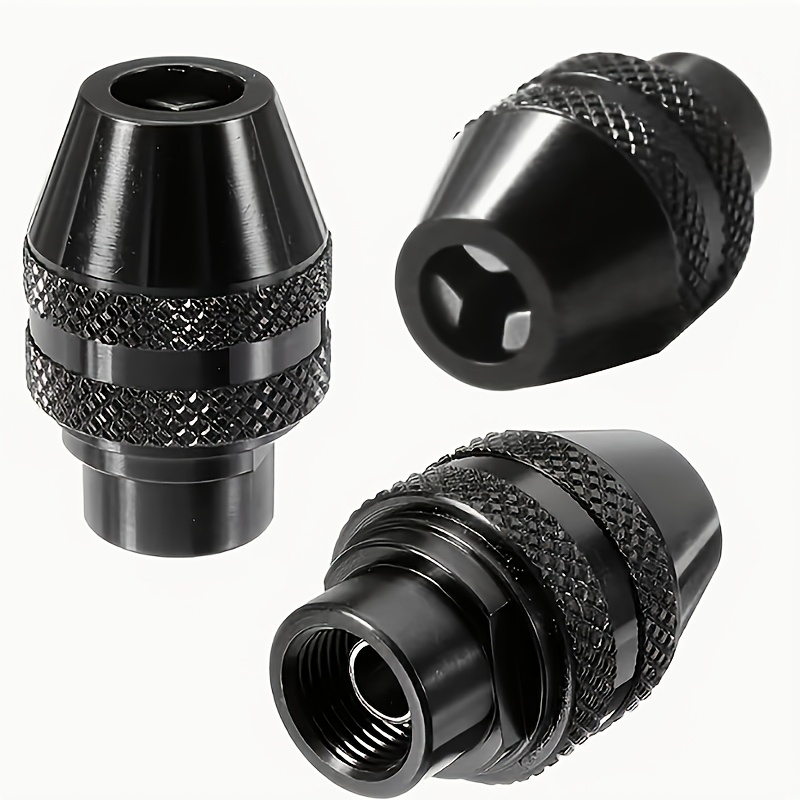 TEMU 3pcs 0.3-3.2mm Universal Keyless Drill For Rotary Tools, Quick Change Multi Adapter For Electric Grinder