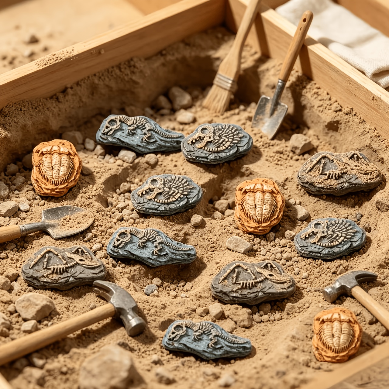 TEMU 13 piezas de adornos de fósiles de micropaisaje simulados, accesorios de escenografía para de muñecas, accesorios de decoración de micropaisaje