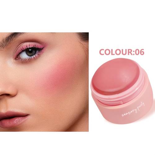 6 color blush ball peach matte mist instant makeup for any crowd to enhance the and make the skin look flawless