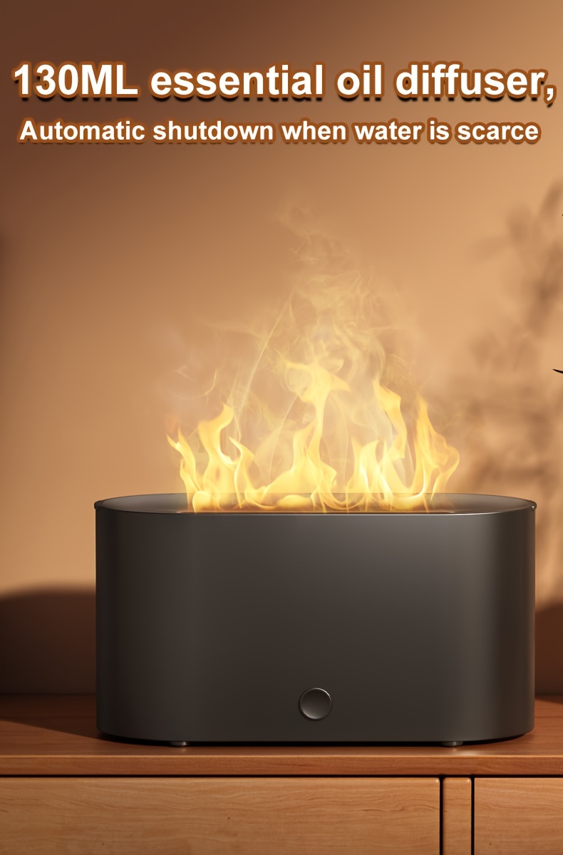 7-Color Simulated Flame Humidifier