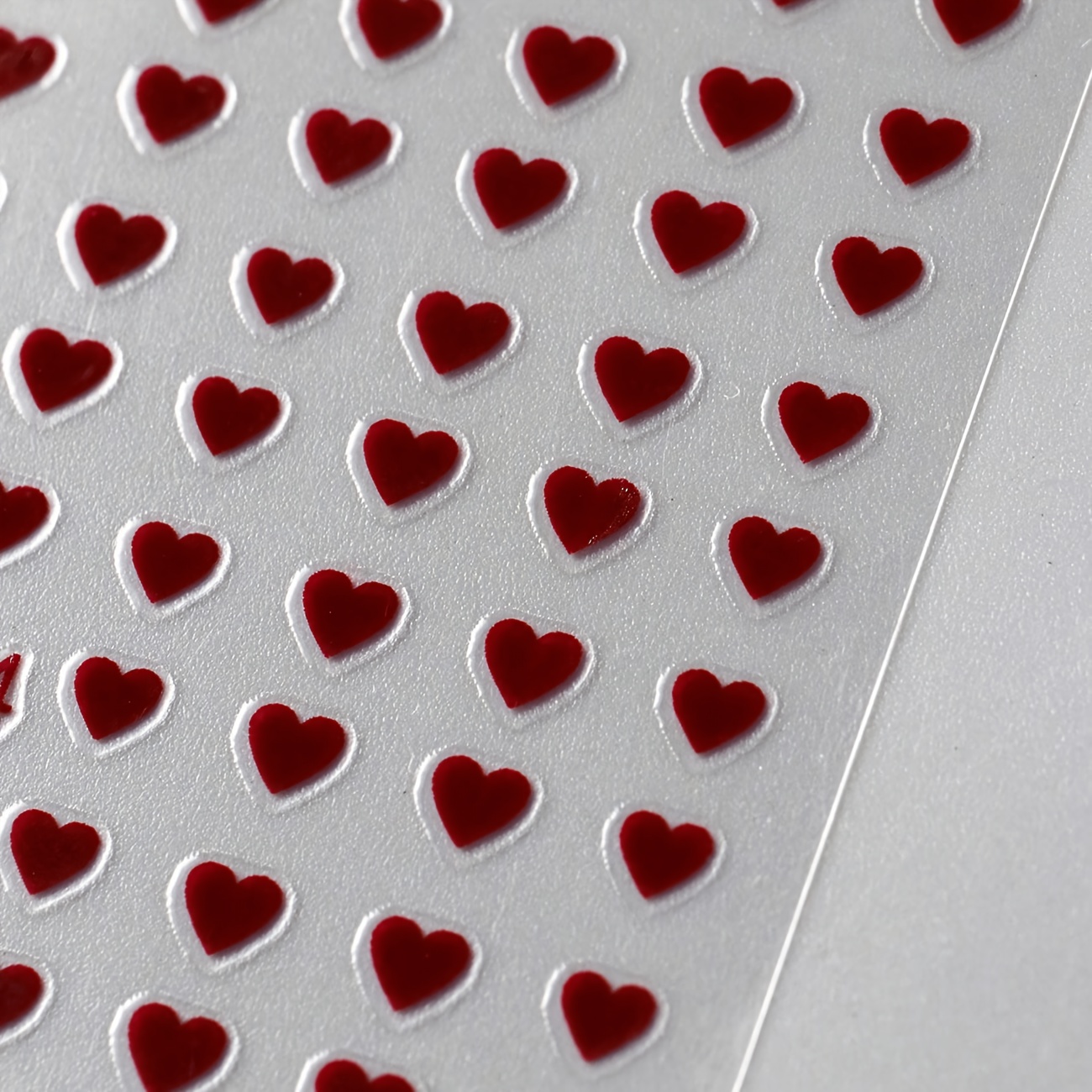 99pcs Mini Red Heart Nail Stickers, Valentine's Day Nail Stickers, Classic Nail Supplies, Diy Nail Accessories Decoration