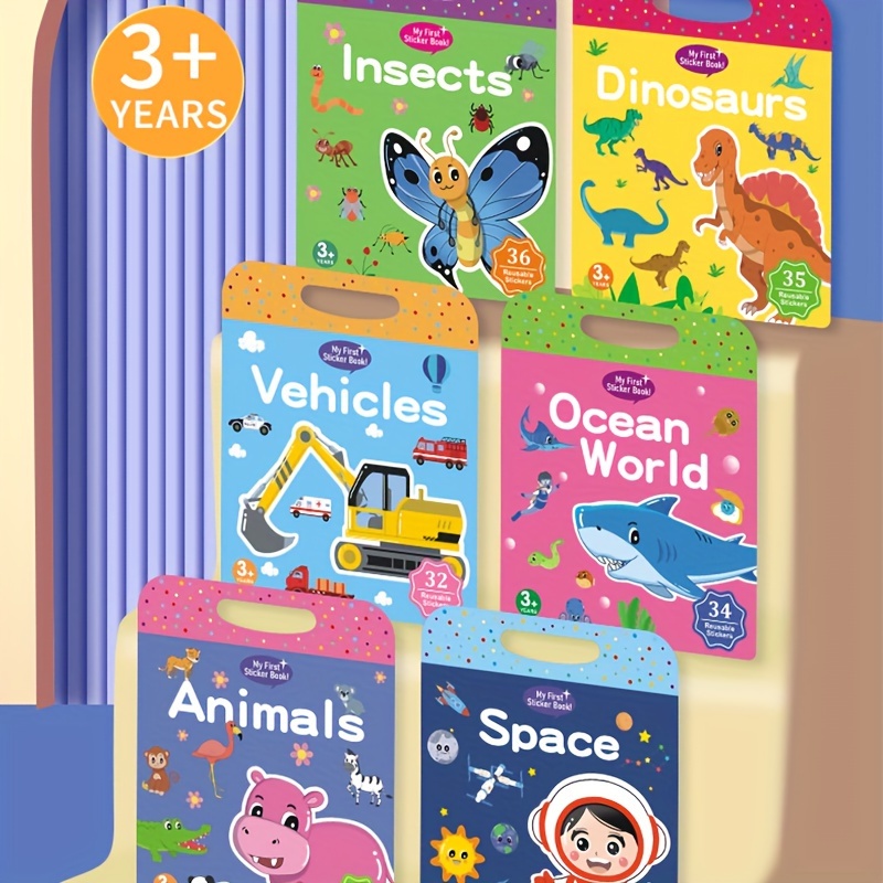 reusable sticker books sold on Temu Australia
