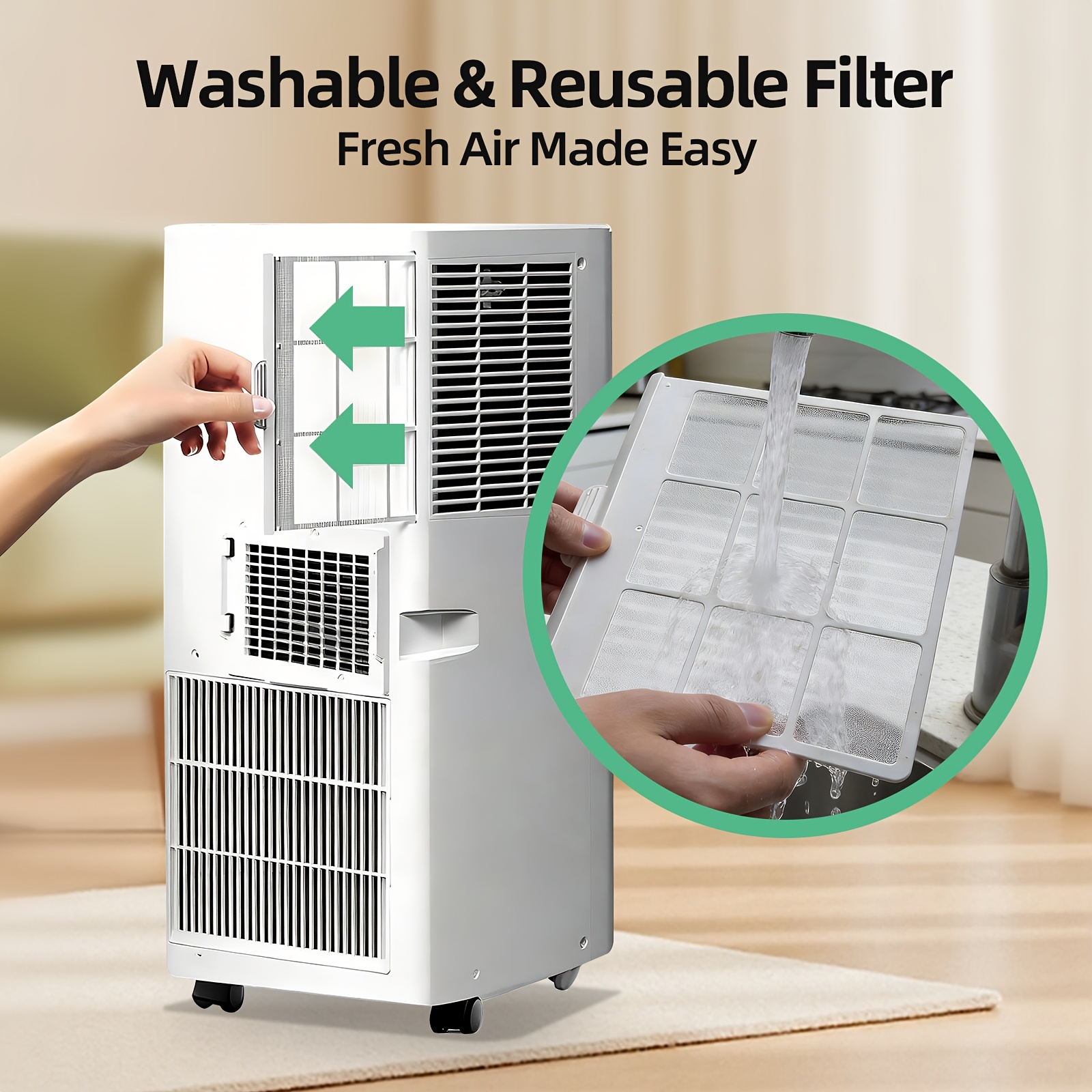 8000 BTU Portable Conditioners, 3-In-1 Cooling AC Unit W/... product image 4