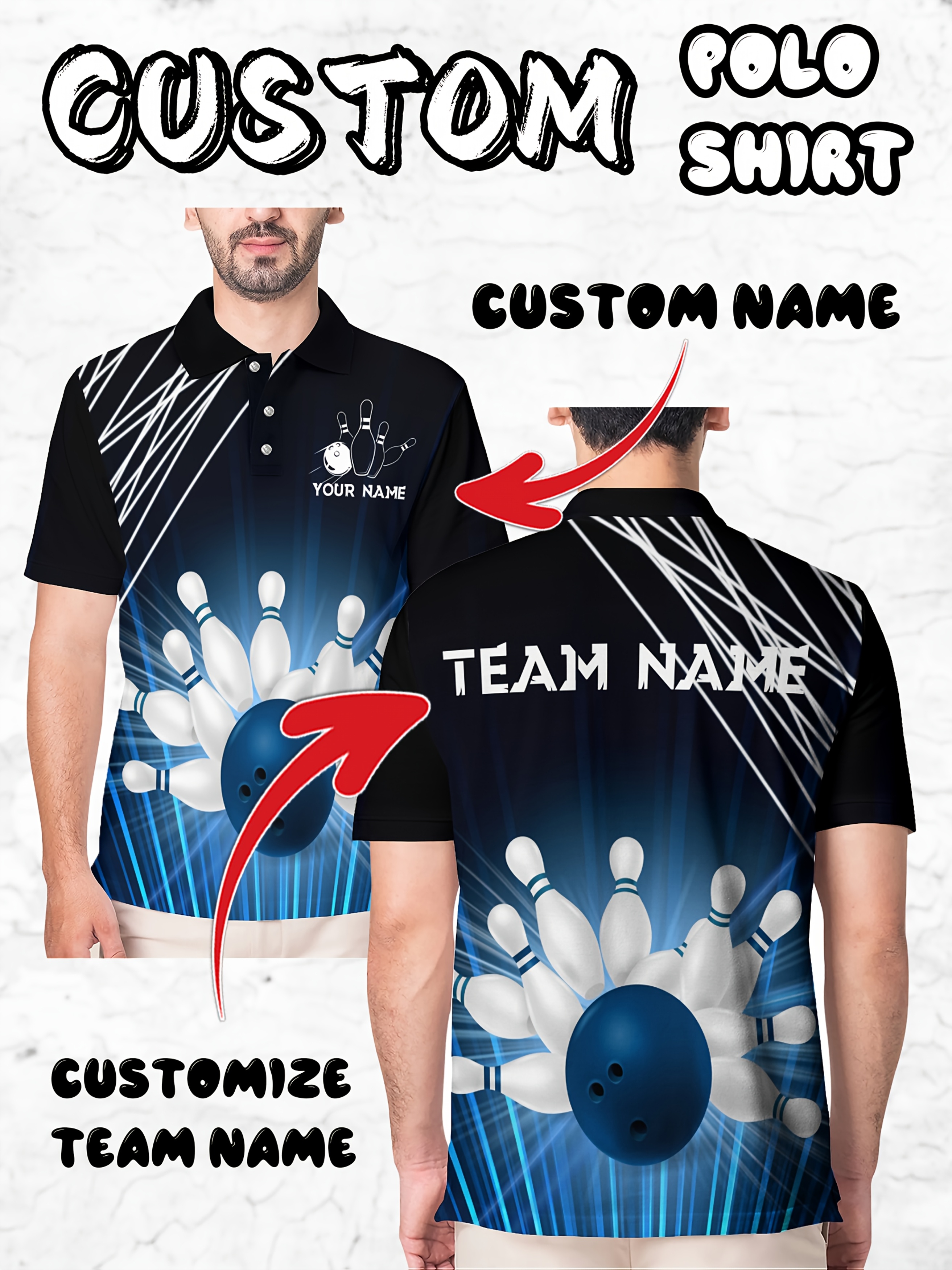Custom Bowling Shirts Personalised Bowling Jerseys Unisex