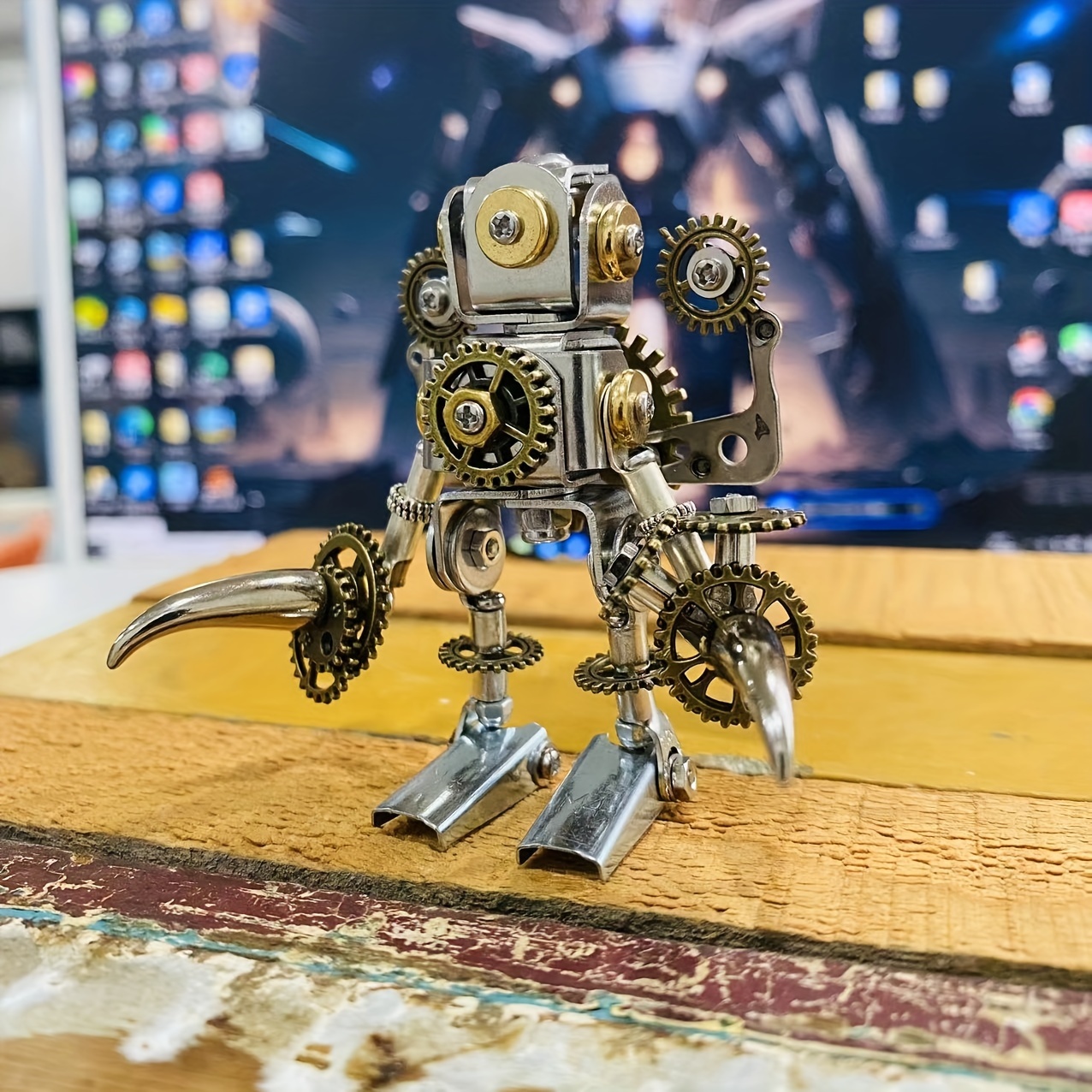 オリジナルハンドメイドロボット　ロボット　フィギュア　スチームパンク　robot オリジナルハンドメイドロボット ロボット フィギュア スチーム