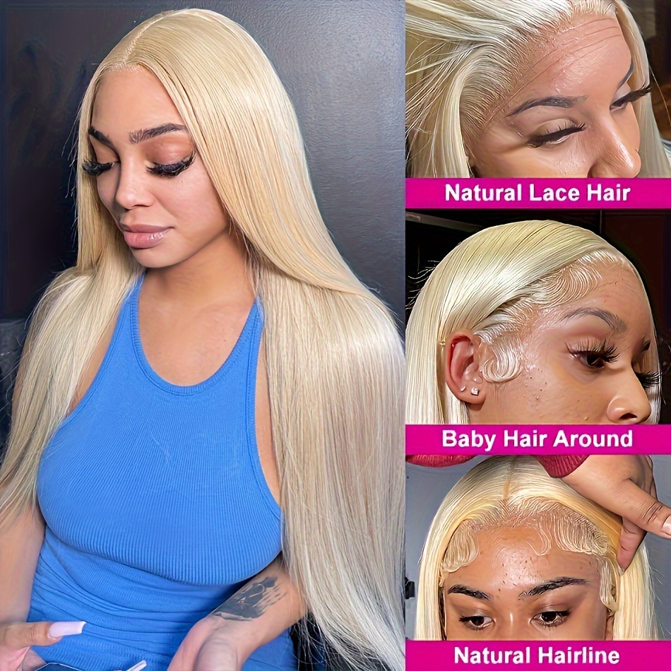 613 lace front wig made human hair featuring a 13x4 straight  display picture 1