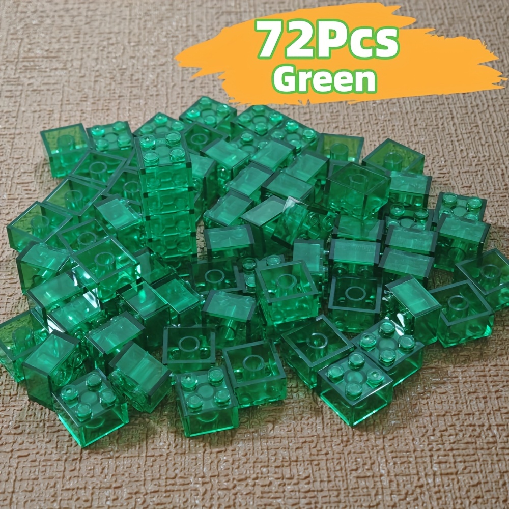 2x2 Transparent Colored High Brick Gift for Building Enthusiasts