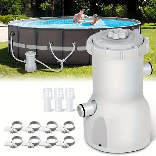 330 Gallon Filter Pump Kiddie Pool Pump And Filter Kit 300 Gallons