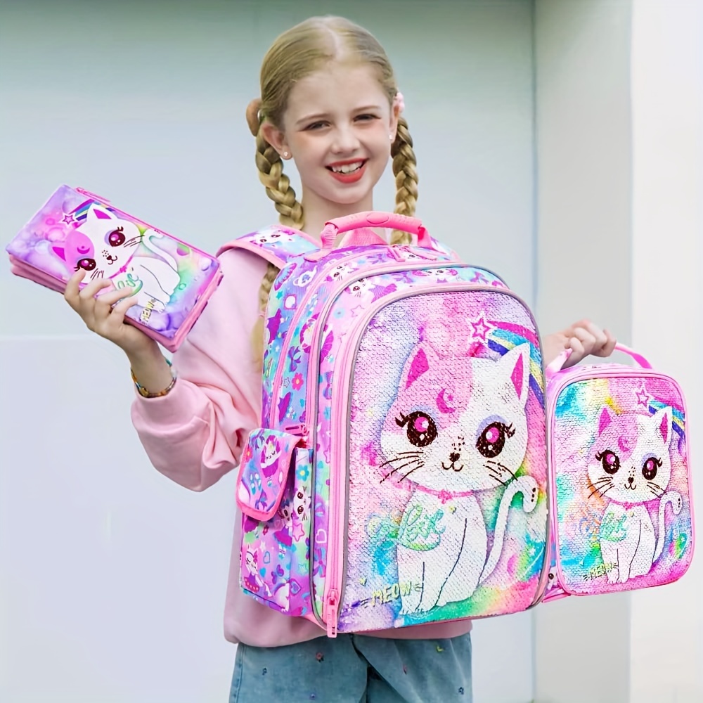 Cat backpack for school sale