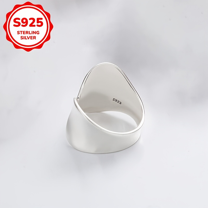 Irregular Geometry Open Ring 925 Silver 3g