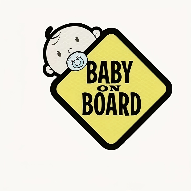 Image of In Car Car Sticker, Strong Reflective Sticker Cartoon Anime Self-adhesive Sticker, Rear Window, Bumper Waterproof Safety Sign