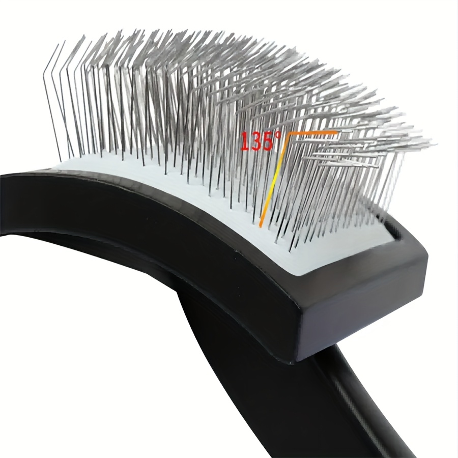 1pc extra long stainless   grooming brush for shedding 2 5cm 0 98in needle length     design removes 95 of dead hair   ideal for   german shepherds labradors medium to large breeds dog grooming supplies Product details 2