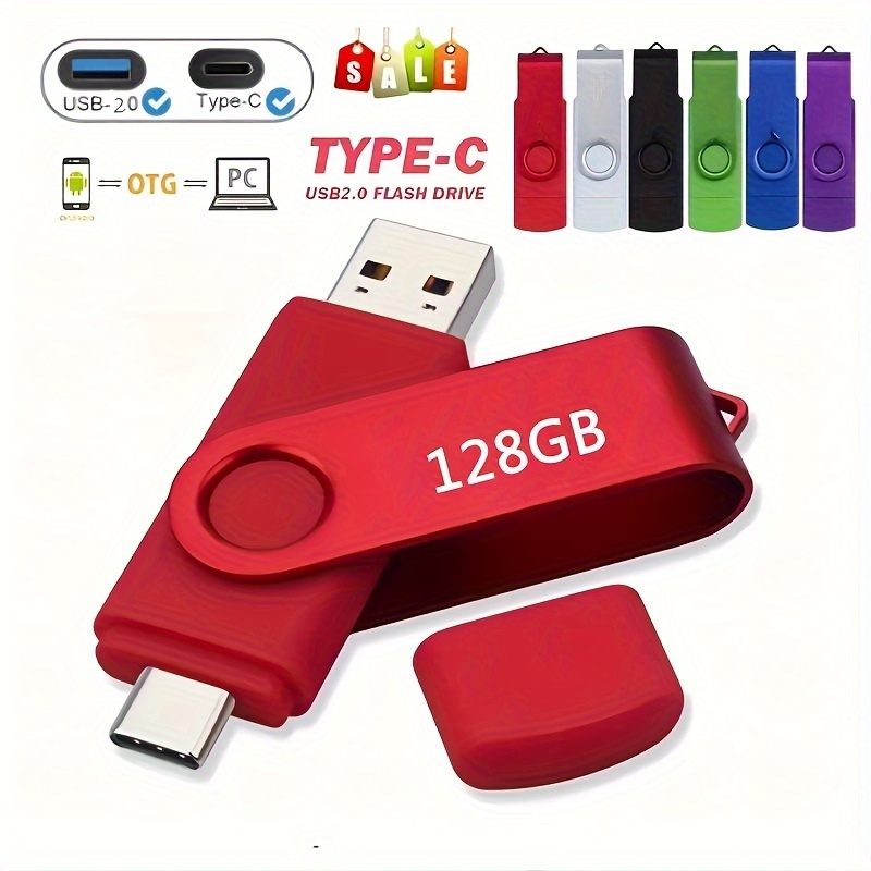 Clé USB haute vitesse 128 Go OTG de capacité réelle Clé USB - Temu Canada