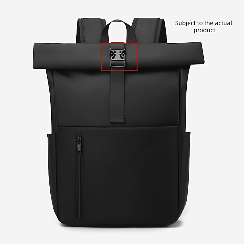 TEMU Short-distance Travel Hiking Backpack, Large Capacity, , Lightweight Shoulder Bag, Solid Color Minimalist Hand-carry Storage Bag, Fashionable