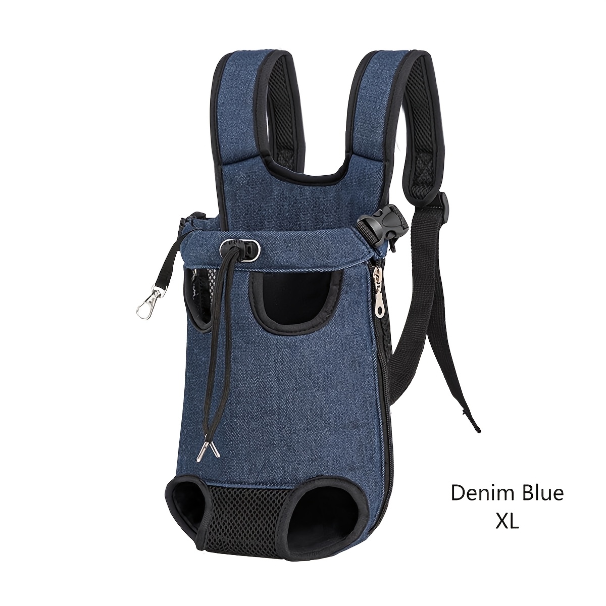 TEMU Pet Backpack For Cats And Puppies, Outdoor Travel Bag, Adjustable Shoulder Straps, Breathable Mesh Pet Harness, Suitable For Hiking, Cycling,