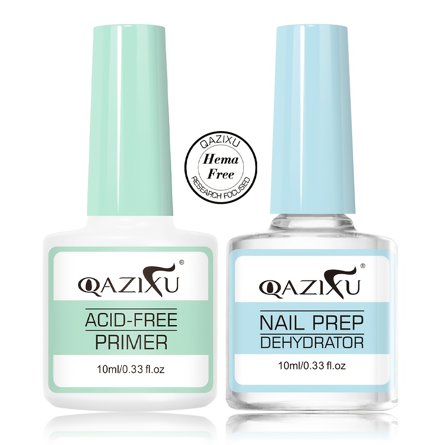 Image of Nail Prep Dehydrator And Acid Free Primer Set 10ml Easy And Quick Drying Premium Liquid Form Enhances And Prevents Chipping Ideal For Home And Salon Use Valentine's Day, Easter Gifts