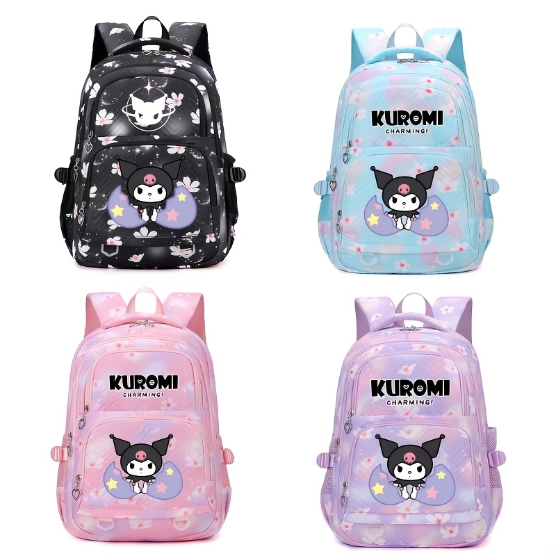 

Sanrio Schoolbag, Backpack, Boys And Girls High -value Kuromi Schoolbags, Large -capacity Backpacks, Casual Backpacks, Suitable For Class And Travel Bags, Exquisite Gifts