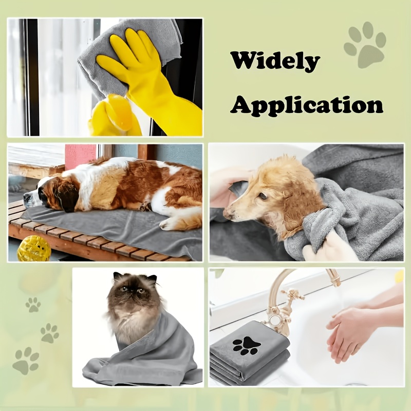 High-Density Fiber Towel for Pets, Quick Absorbent